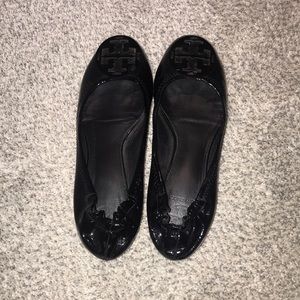 Tory Burch Black Patent Leather ballet flats